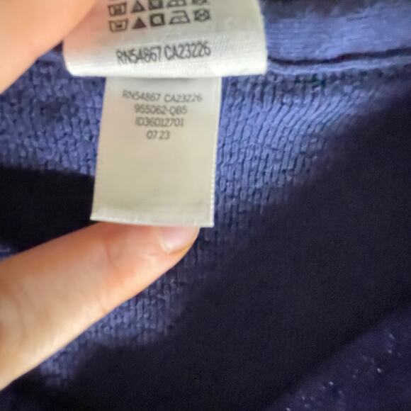 Victoria Secret PINK REVERSE FLEECE SHACKET Navy Blue - Picture 5 of 6